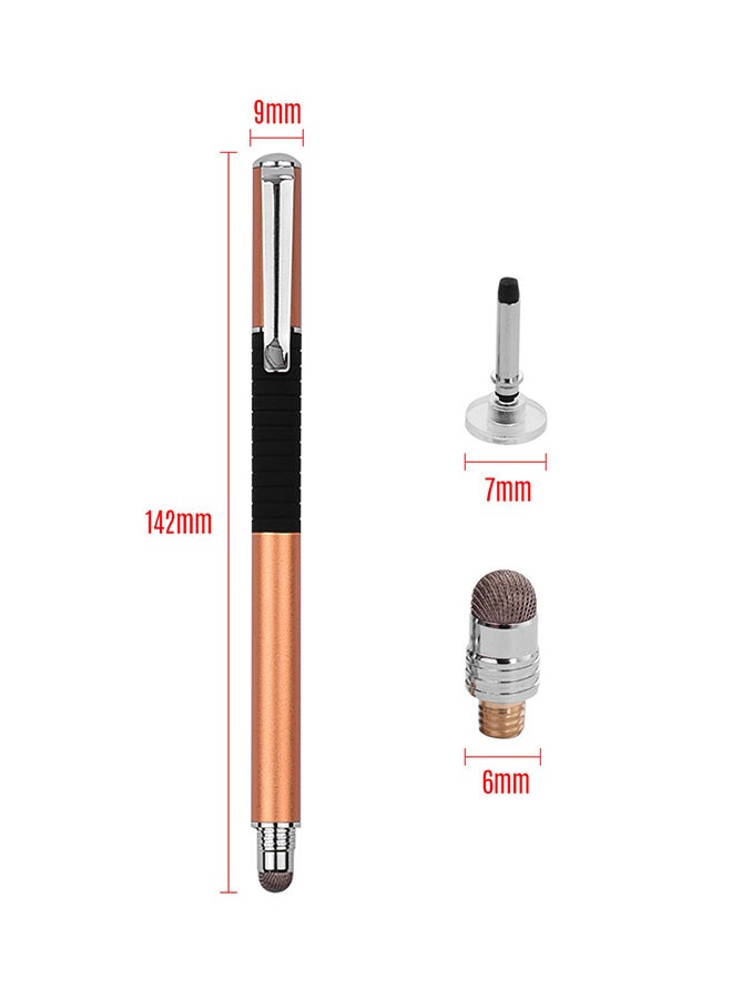 2 In 1 Touchscreen Precision Stylus Pen With Conductive Head And Disc Tip Universal Pen Multicolour - Image 2